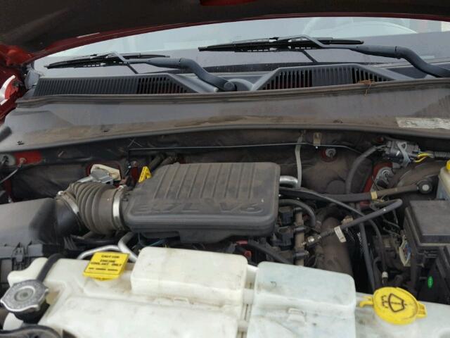 1J8GP58K78W104001 - 2008 JEEP LIBERTY LI RED photo 7