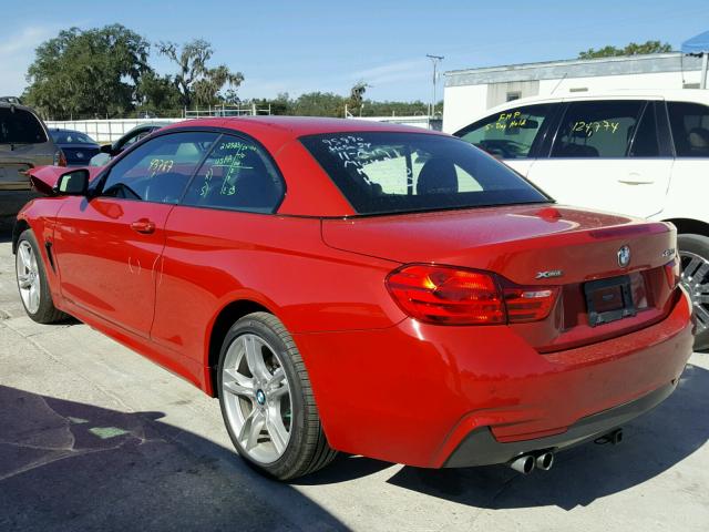 WBA3V9C53FP946732 - 2015 BMW 428 XI RED photo 3