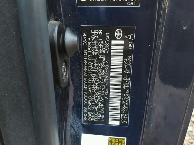 JTKDE177070169014 - 2007 TOYOTA SCION TC 黑色 照片 10