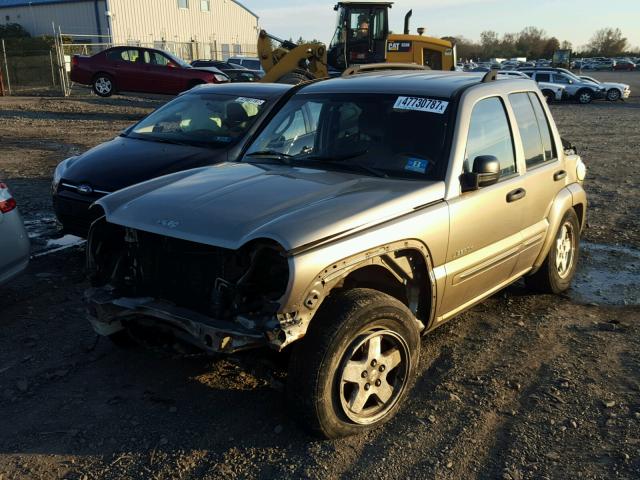 1J4GL58K94W100443 - 2004 JEEP LIBERTY LI BEIGE photo 2