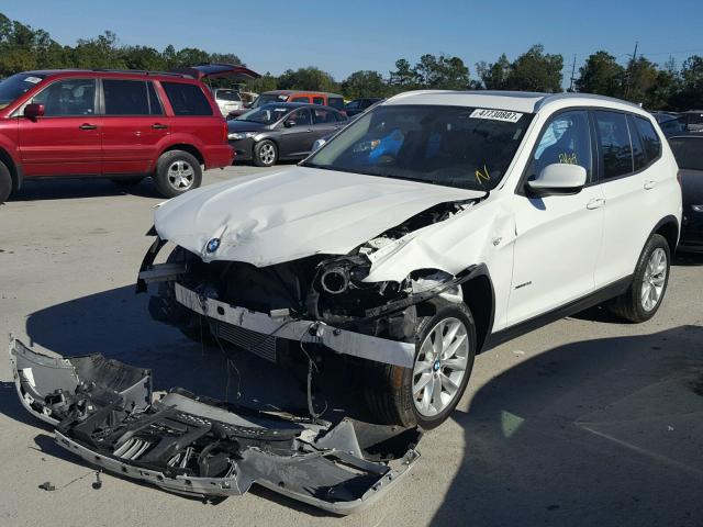 5UXWX9C56E0D09773 - 2014 BMW X3 XDRIVE2 WHITE photo 2