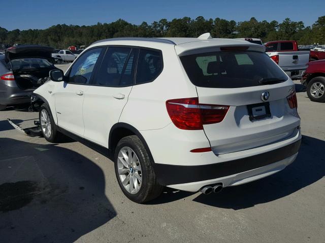 5UXWX9C56E0D09773 - 2014 BMW X3 XDRIVE2 WHITE photo 3