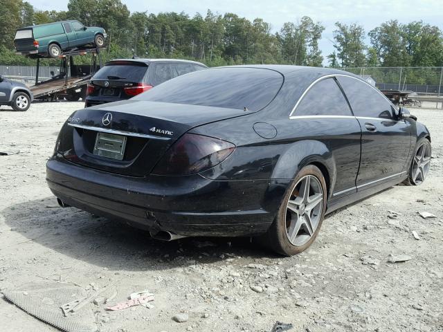 WDDEJ71X57A004837 - 2007 MERCEDES-BENZ CL 550 BLACK photo 4