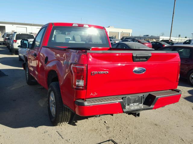 1FTMF1EP3HKE34778 - 2017 FORD F150 RED photo 3