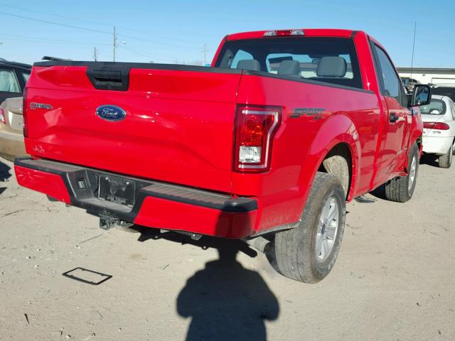 1FTMF1EP3HKE34778 - 2017 FORD F150 RED photo 4