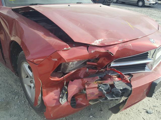 2B3CA4CDXAH214637 - 2010 DODGE CHARGER RED photo 9