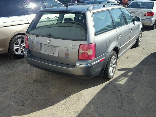 WVWVD63B14E229399 - 2004 VOLKSWAGEN PASSAT GLS GRAY photo 4