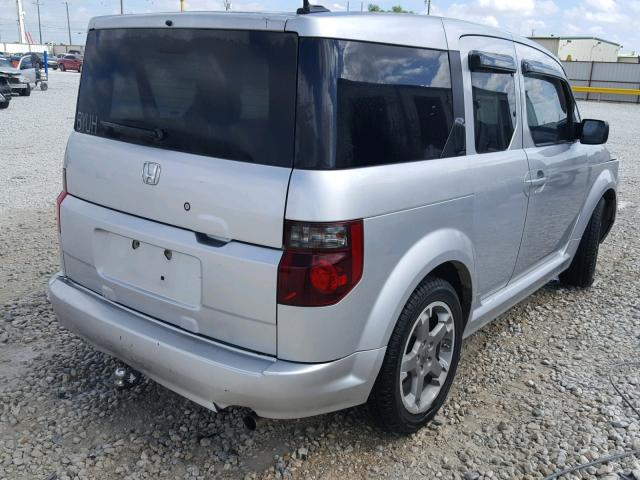 5J6YH18918L002526 - 2008 HONDA ELEMENT SC SILVER photo 4