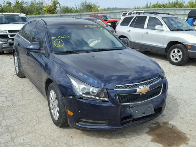 1G1PF5S9XB7186137 - 2011 CHEVROLET CRUZE LT BLUE photo 1