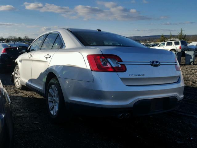 1FAHP2DWXCG110273 - 2012 FORD TAURUS SE SILVER photo 3