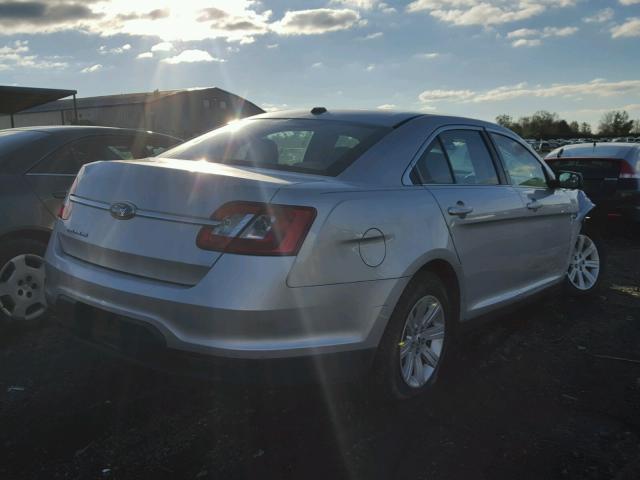 1FAHP2DWXCG110273 - 2012 FORD TAURUS SE SILVER photo 4