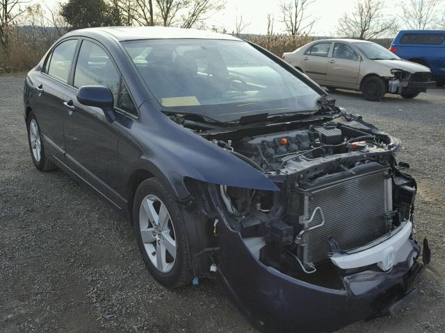 1HGFA16898L083546 - 2008 HONDA CIVIC EX BLUE photo 1