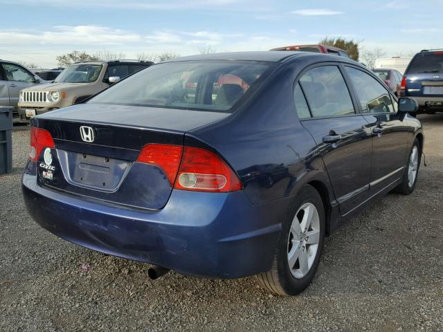 1HGFA16898L083546 - 2008 HONDA CIVIC EX BLUE photo 4