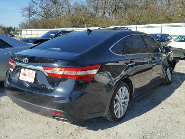4T1BK1EB3EU132281 - 2014 TOYOTA AVALON BAS BLACK photo 4