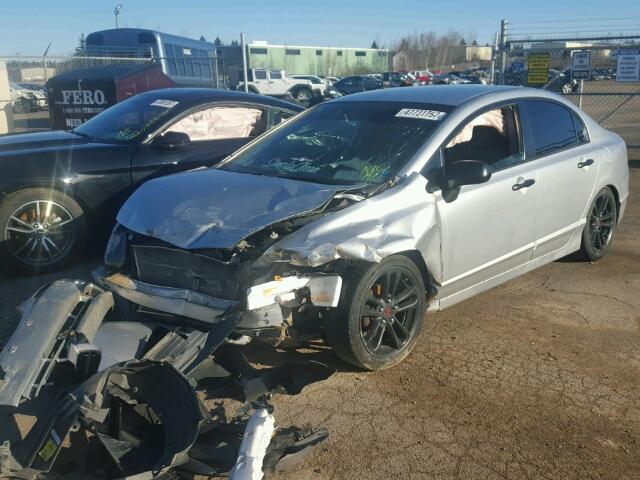 2HGFA15206H016244 - 2006 HONDA CIVIC DX SILVER photo 2