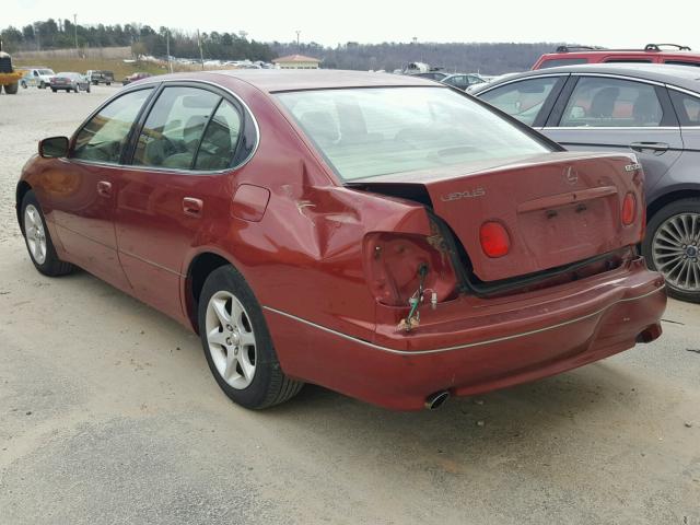 JT8BD69S910116740 - 2001 LEXUS GS 300 MAROON photo 3