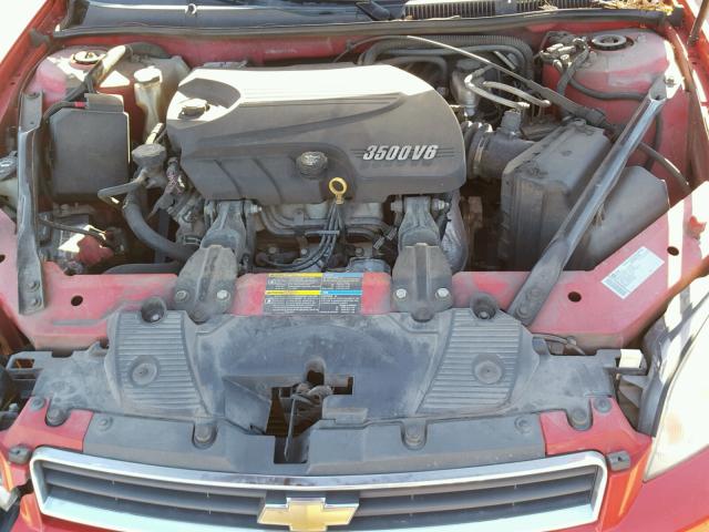 2G1WB5EK5A1171949 - 2010 CHEVROLET IMPALA LT RED photo 7