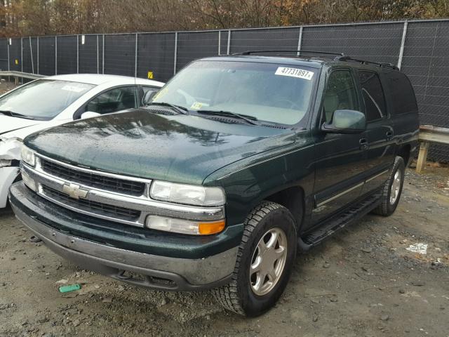 3GNFK16T01G233408 - 2001 CHEVROLET SUBURBAN K GREEN photo 2