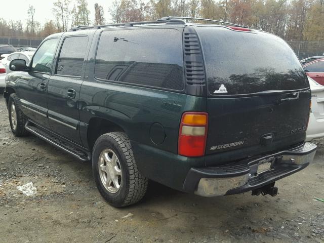 3GNFK16T01G233408 - 2001 CHEVROLET SUBURBAN K GREEN photo 3