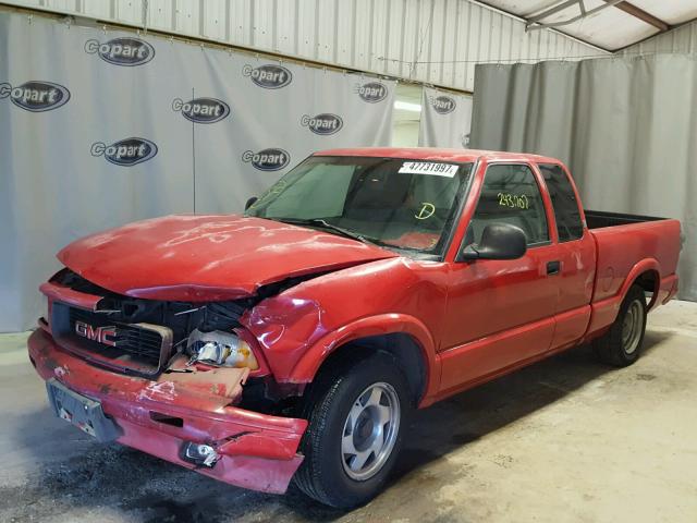 1GTCS1949TK521018 - 1996 GMC SONOMA RED photo 2