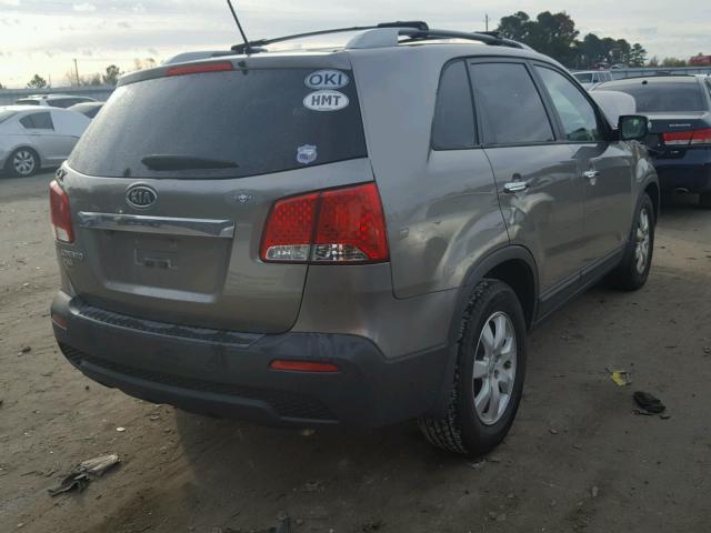 5XYKTCA67CG259653 - 2012 KIA SORENTO BA GRAY photo 4