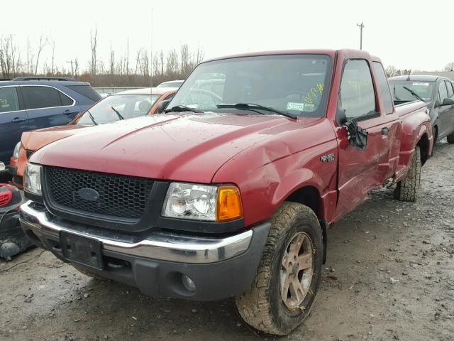 1FTZR45E42PA72970 - 2002 FORD RANGER SUP RED photo 2