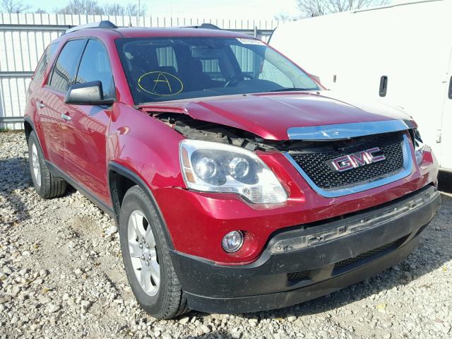 1GKKRPED3CJ417800 - 2012 GMC ACADIA SLE RED photo 1