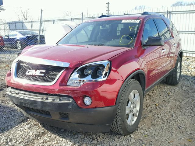 1GKKRPED3CJ417800 - 2012 GMC ACADIA SLE RED photo 2