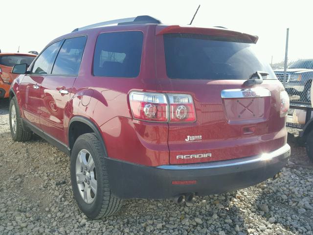 1GKKRPED3CJ417800 - 2012 GMC ACADIA SLE RED photo 3