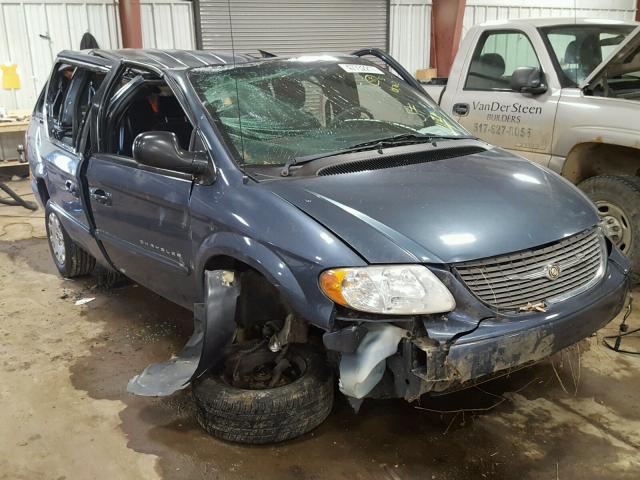 2C4GP44311R400033 - 2001 CHRYSLER TOWN & COU BLUE photo 1