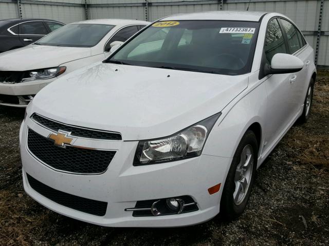 1G1PF5SC5C7162082 - 2012 CHEVROLET CRUZE LT WHITE photo 2