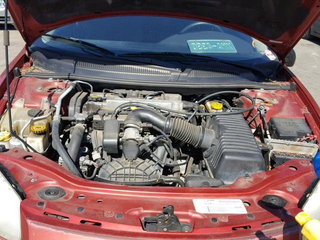 1C3EL46XX3N516421 - 2003 CHRYSLER SEBRING LX RED photo 7