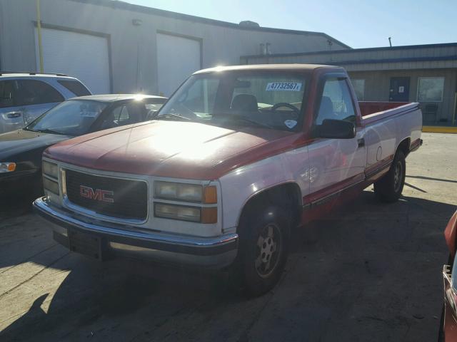 1GTEC14K5SZ563123 - 1995 GMC SIERRA C15 TWO TONE photo 2