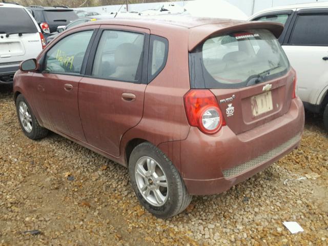 KL1TD6DE5BB251699 - 2011 CHEVROLET AVEO LS ORANGE photo 3