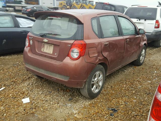 KL1TD6DE5BB251699 - 2011 CHEVROLET AVEO LS ORANGE photo 4