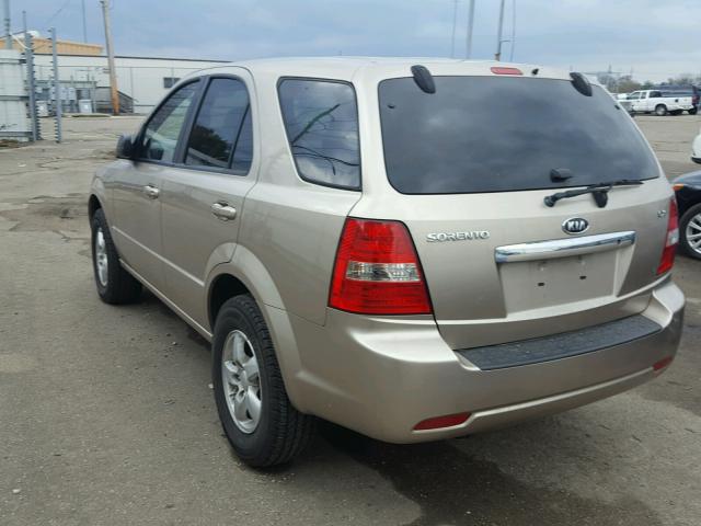 KNDJD735585773618 - 2008 KIA SORENTO EX GOLD photo 3