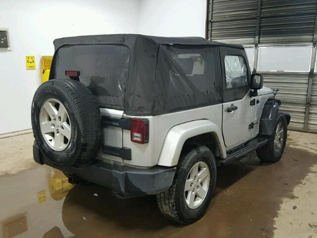 1J8FA54137L173729 - 2007 JEEP WRANGLER S SILVER photo 4