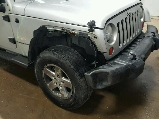 1J8FA54137L173729 - 2007 JEEP WRANGLER S ვერცხლისფერი ფოტო 9