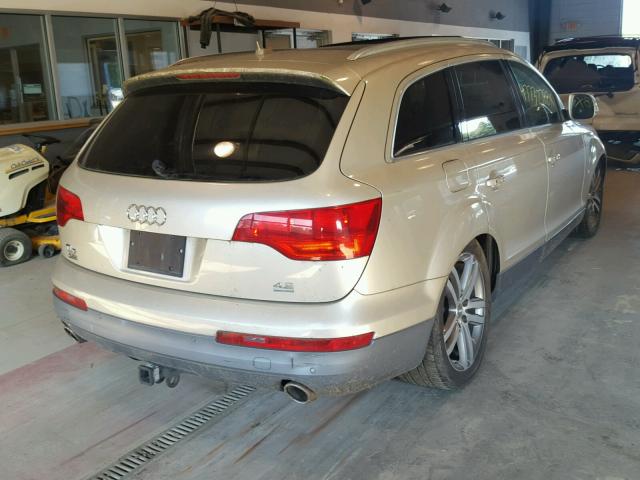 WA1BV94L07D066256 - 2007 AUDI Q7 4.2 QUA GOLD photo 4