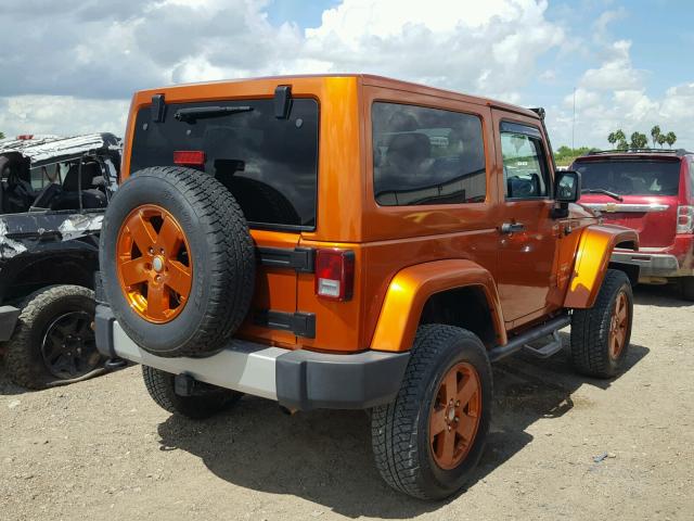 1J4AA5D12BL576251 - 2011 JEEP WRANGLER S ORANGE photo 4