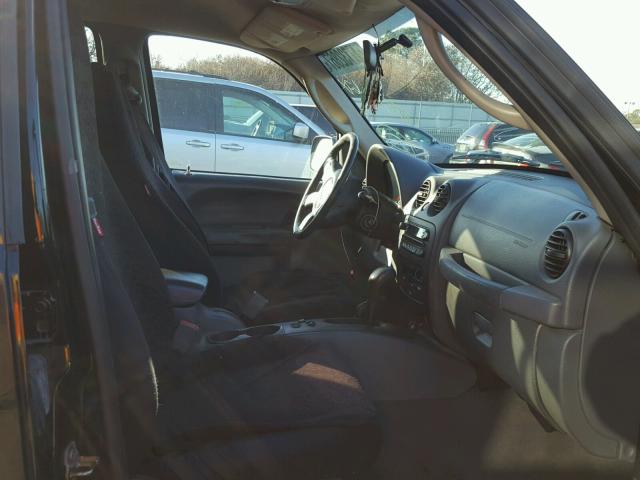 1J4GL48K65W550708 - 2005 JEEP LIBERTY SP BLACK photo 5