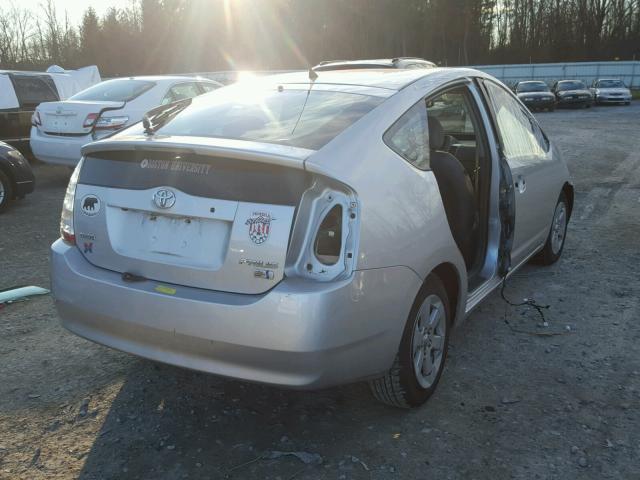 JTDKB20UX83328585 - 2008 TOYOTA PRIUS SILVER photo 4