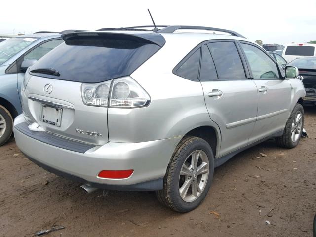 JTJHW31U060045594 - 2006 LEXUS RX 400 SILVER photo 4