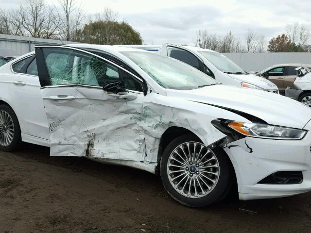 3FA6P0K97GR151273 - 2016 FORD FUSION TIT WHITE photo 9