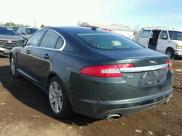 SAJWA0FA1AHR67843 - 2010 JAGUAR XF LUXURY GREEN photo 3