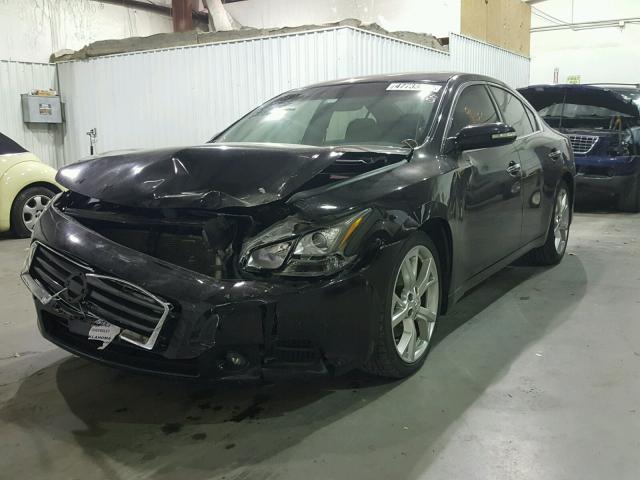 1N4AA5AP2CC805050 - 2012 NISSAN MAXIMA S BLACK photo 2