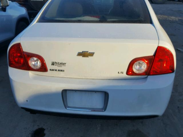 1G1ZG57B79F183794 - 2009 CHEVROLET MALIBU LS WHITE photo 10