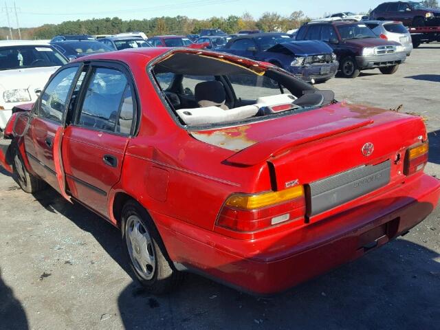 1NXAE09E3PZ008418 - 1993 TOYOTA COROLLA LE 红色 照片 3