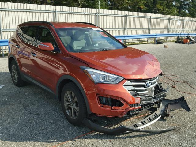 5XYZU3LB7DG092573 - 2013 HYUNDAI SANTA FE S ORANGE photo 1