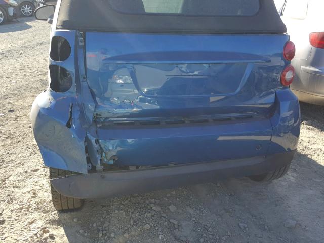 WMEEK31XX8K097397 - 2008 SMART FORTWO PAS 蓝色 照片 9